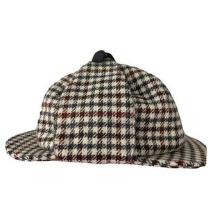 Vintage‎ Jonathan Richard Irish Trapper Hat Plaid Wool Ireland 7 / 57 Flaps